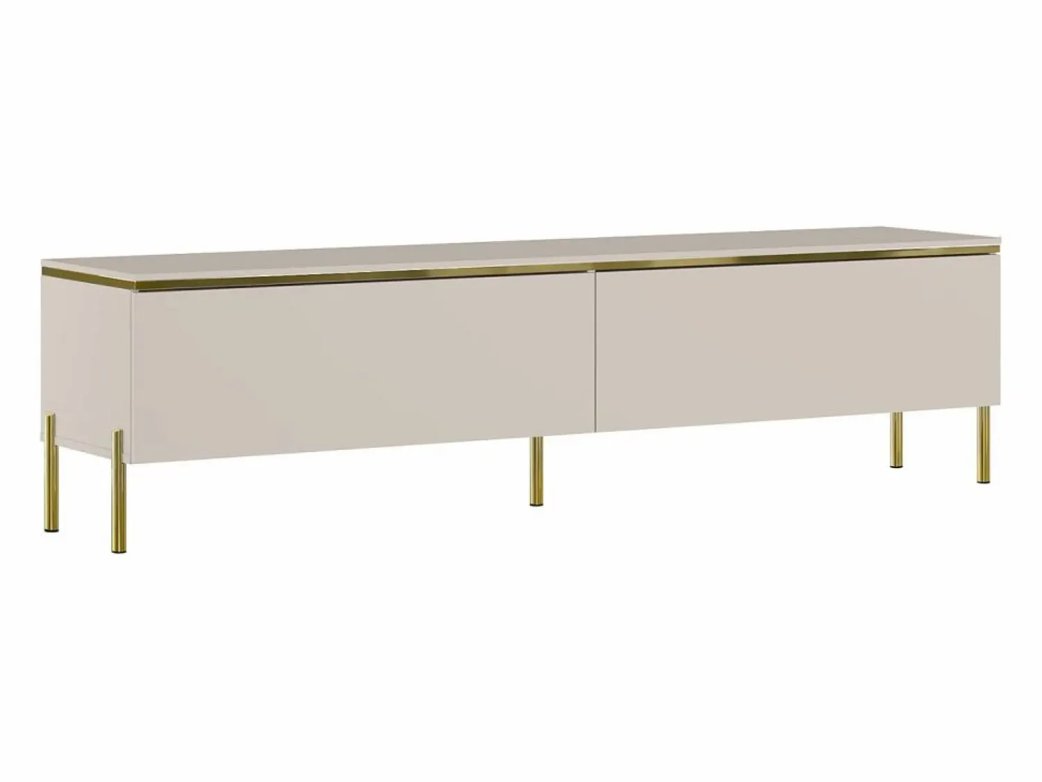 Sale Mueble de TV contemporáneo con 2 puertas - y dorado - VUKIA Mueble Tv