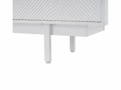 OKWISH Mueble de TV de 200 cm, mueble de TV con 2 puertas y 2 cajones, estilo moderno, para salón y oficina