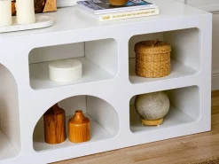 Clearance Mueble de TV de diseño con 7 estantes - Color: - LUELA Mueble Tv