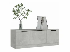 Clicnbuy Mueble de TV madera contrachapada hormigón 102x35x36,5 cm