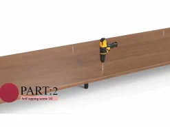 Mueble de TV moderno de 75", con gran espacio de almacenamiento, consola multimedia de 240 cm, para salón y dormitorio, color nogal