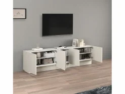 Mueble de TV Vela con 5 puertas color cachemira 225x35x60,4 cm