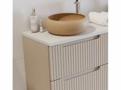 Online Mueble doble lavabo 120cm 4 cajones Riva Cachemira y Blanco Mueble De Baño Con Doble Lavabo