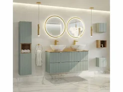 Petits-Meubles Mueble doble lavabo 120cm 4 cajones Jade y Madera