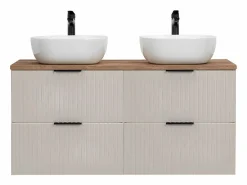 Petits-Meubles Mueble doble lavabo 120cm Adriel Cachemira y Madera