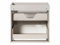 Clearance Mueble doble lavabo 160cm cesto Riva Cachemira y Blanco Mueble De Baño Con Doble Lavabo