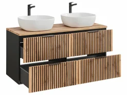 Clearance Mueble doble lavabo 120cm Gaia Madera y Mueble De Baño Con Doble Lavabo