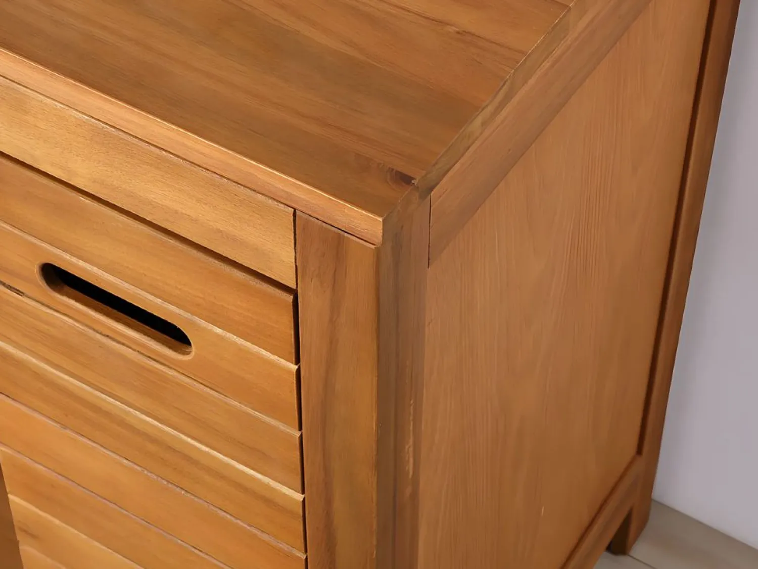 Hot Mueble doble lavabo de madera de acacia - 90 cm - 1 espejo - 60 x 60 cm - PULUKAN Conjunto De Baño