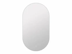 Mueble doble lavabo de roble - Lavabo sobre encimera redondo, espejo y grifo - 110 cm - CAVIZO Conjunto De Baño