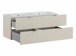Outlet Mueble doble lavabo encastrado 120cm Azel Cachemira Mueble De Baño Con Doble Lavabo