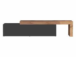 Mueble extensible para TV Chronos con 1 puerta abatible antracita/roble 190/350x40x51 cm