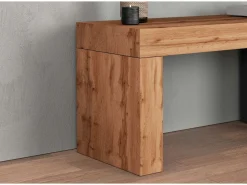 Mueble extensible para TV Chronos con 1 puerta abatible antracita/roble 190/350x40x51 cm