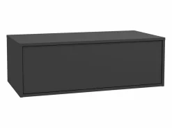Vente-unique Mueble flotante de baño con lavabo, , 2 cajones, 94 cm, TEANA