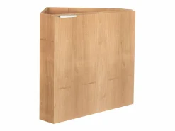 Sale Vente-unique Mueble flotante esquinero con lavabo en con lavabo L56 x A50 x P39 cm, MANODO Color natural claro