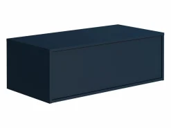 Vente-unique Mueble flotante para lavabo en color azul, L94 cm, TEANA