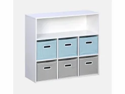 Online Mueble infantil con 6 cestas de terciopelo Mueble De Bebé