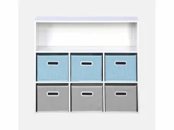 Online Mueble infantil con 6 cestas de terciopelo Mueble De Bebé
