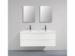 STANO Mueble Lavabo + Lavabo Doble 120 cm MONTADO - PIACENZA
