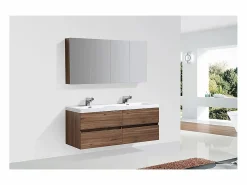 STANO Mueble lavabo + lavabo 144cm MONTADO SIENA Nogal