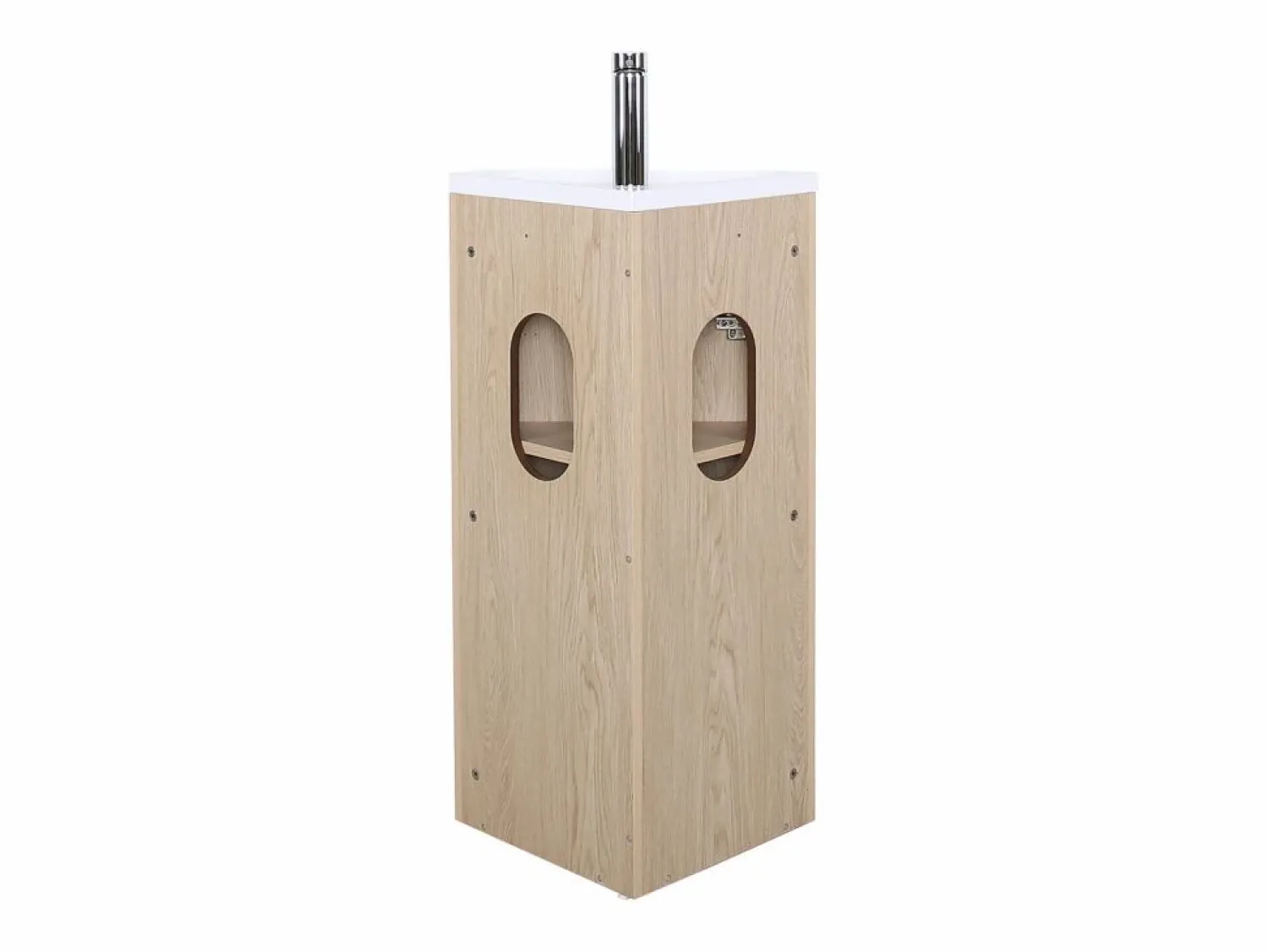 Clearance Mueble lavabo de esquina SORRENTO con lavabo de resina Mueble De Aseo
