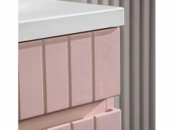 New Mueble lavabo doble 140 cm 2 nichos Zelie do y Blanco Mueble De Baño Con Doble Lavabo