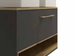 Vente-unique Mueble lavabo doble a instalar con mueble espejo - baño - 120 cm - YANGRA