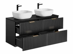 Outlet Petits-Meubles Mueble lavabo doble 120cm Adriel Negro