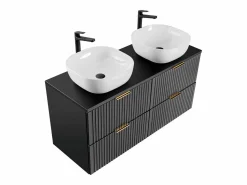 Outlet Petits-Meubles Mueble lavabo doble 120cm Adriel Negro