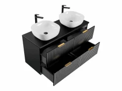 Outlet Petits-Meubles Mueble lavabo doble 120cm Adriel Negro