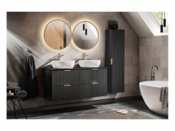 Outlet Petits-Meubles Mueble lavabo doble 120cm Adriel Negro