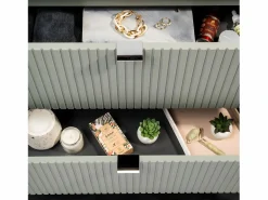 Petits-Meubles Mueble lavabo individual encastrado 50cm 2 cajones Jade