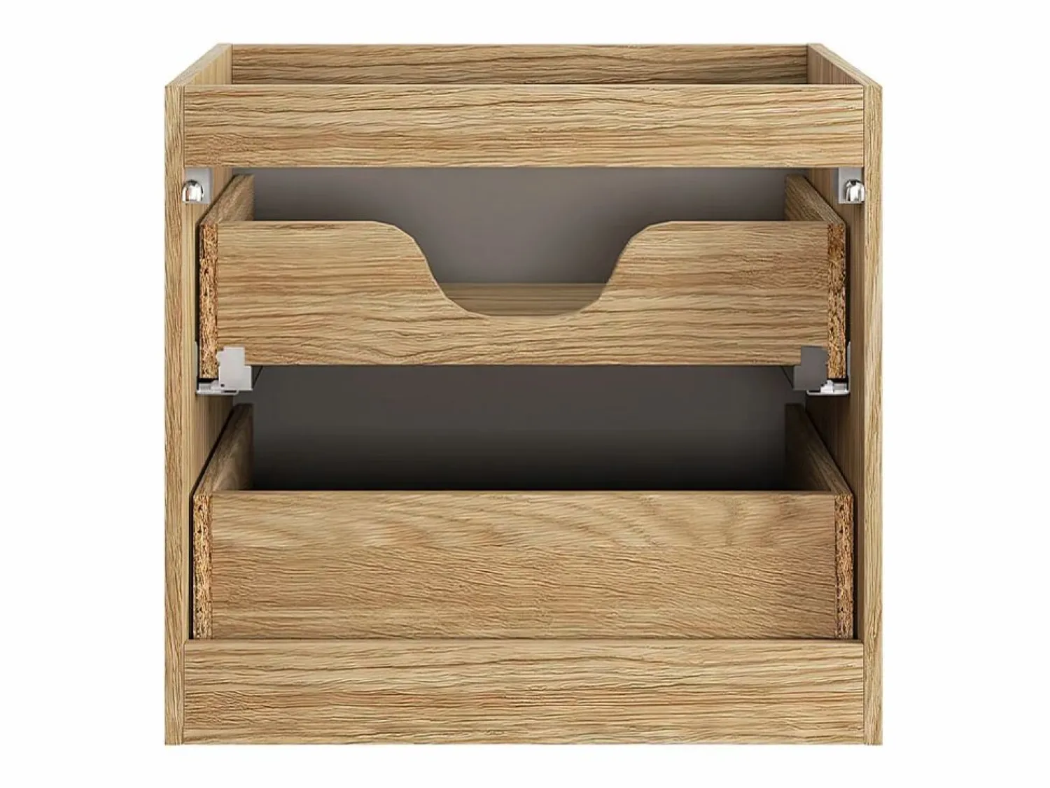 Petits-Meubles Mueble lavabo individual encastrado 60cm Elora y madera