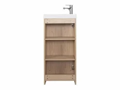 Mueble lavabo JOHANN roble de pie