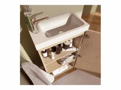 Mueble lavabo JOHANN roble de pie