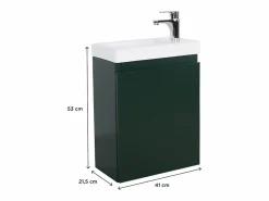 Hot Mueble lavabo LISA 41 cm Azul verdoso