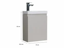 Clearance Mueble lavabo LISA 41 cm Gris