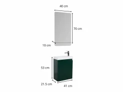 Mueble lavabo LISA + espejo + grifería Mueble De Aseo