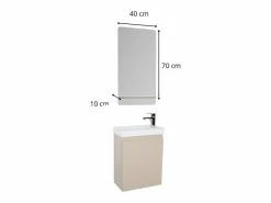 Hot Mueble lavabo LISA + espejo + grifería Mueble De Aseo