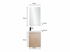 Online Mueble lavabo LISA + estante espejo Mueble De Aseo