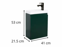 Hot Mueble lavabo LISA negro + grifería Mueble De Aseo
