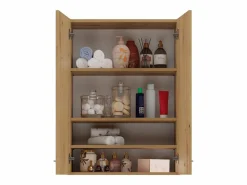 Best Mueble lavadora, 30 x 64 x 90 cm, Roble Artesanal Marru00f3n