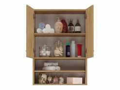 Sale Mueble lavadora, 30 x 64 x 90 cm, Roble Artesano Marru00f3n