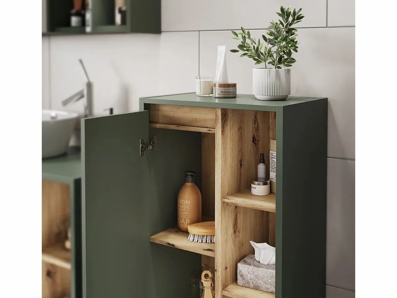 Best Vicco Mueble Midi /artesano 50x33x86 viola Verde