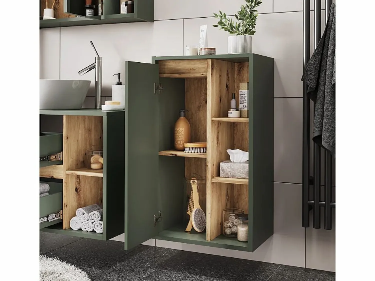 Best Vicco Mueble Midi /artesano 50x33x86 viola Verde