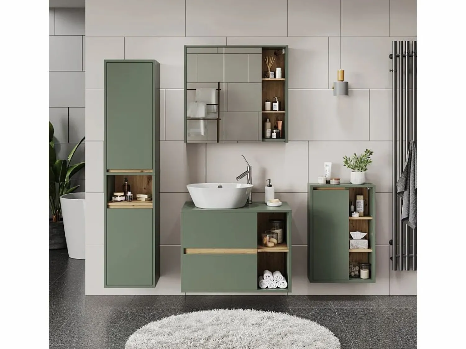 Best Vicco Mueble Midi /artesano 50x33x86 viola Verde
