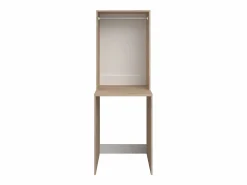 Vente-unique Mueble para 2 lavadoras con almacenamiento - Natural claro y blanco - L269 x A184 - ERKANO