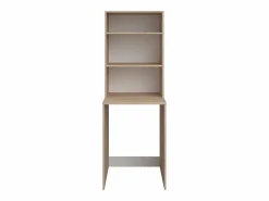 Vente-unique Mueble para 2 lavadoras con almacenamiento - Natural claro y blanco - L269 x A184 - ERKANO