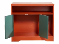 New Mueble para Caja de Arena SucceBuy Gato Armario Esconder Casa de Baño de Gato Interior Moderno, Nicho Esconder-arena en Madera, Compatible, 79,2x43x71 cm, Verde