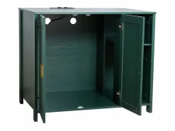 Hot Mueble para Caja de Arena SucceBuy Gato Autolimpiante Armario Esconder Casa Baño Gato, Nicho Esconder-arena, con Separador Extraíble, Toma de Corriente, Higiene Y Cuidado De Mascotas