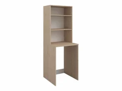Vente-unique Mueble para el cuarto de la lavadora para lavadora y 2 estantes - L65 x Alt. 184 cm - ERKANO